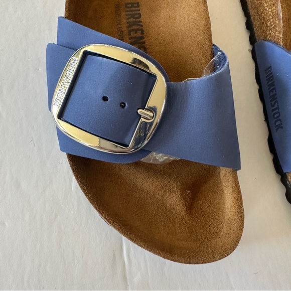 Birkenstock MADRID BIG BUCKLE Navy Blue leather Sandals 38 women’s - Picture 4 of 15